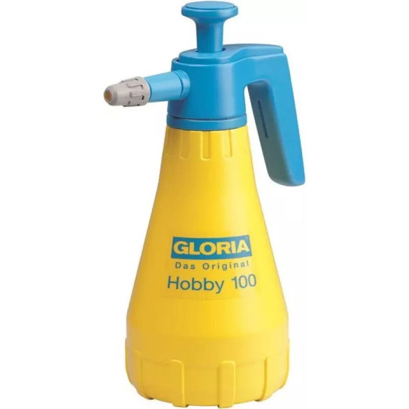 Pulverizador manual GLORIA Hobby 100 1,3 L azul amarelo plástico latão/plástico 3 bar 000015.0000