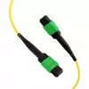 EFB Elektronik MPOF12MPOFOS2-3 Cabo patch MPO-PLUS/APC(F) para MPO-PLUS/APC(F) OS2 monomodo 12 fibras tipo B LSZH, 3 m, amarelo