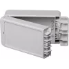 BOPLA EUROMAS II Caixa de parede, policarbonato, cinzento claro (RAL 7035), 151 x 80 x 60 mm, IP65, IK07