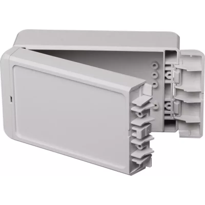 BOPLA EUROMAS II Caixa de parede, policarbonato, cinzento claro (RAL 7035), 151 x 80 x 60 mm, IP65, IK07