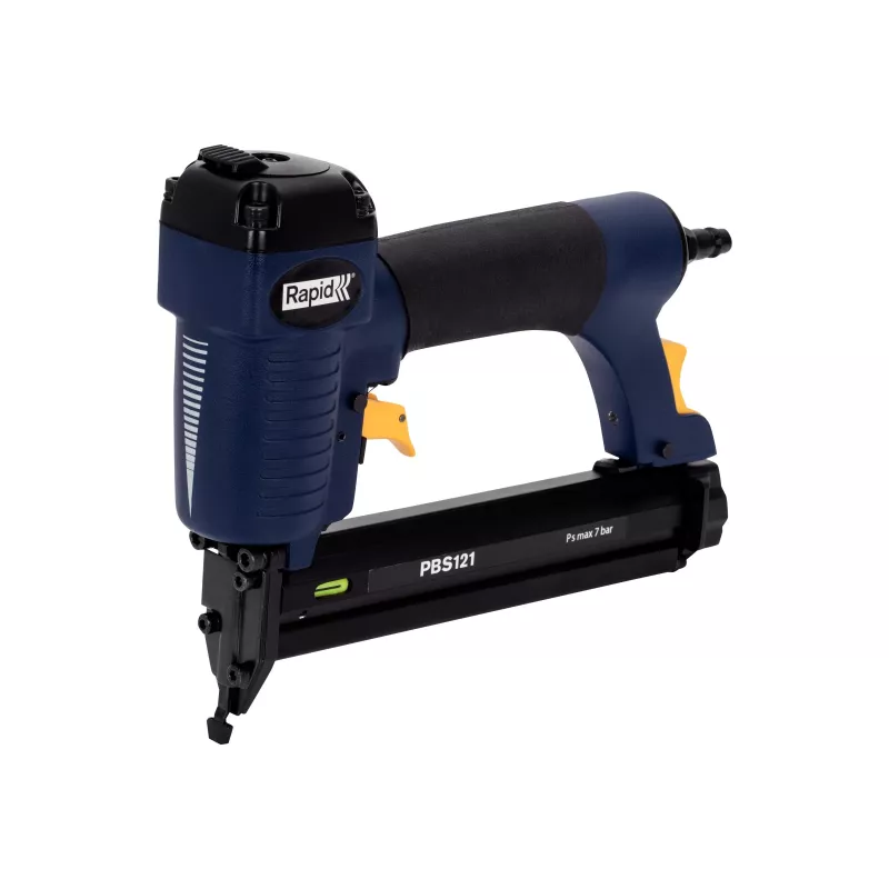 RAPID TOOLS Agrafador e pregador pneumático PBS121 azul/amarelo com mala para agrafos tipo 606 (12-30 mm) e pregos tipo 8 5000053