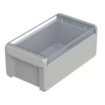 BOPLA EUROMAS II Caixa de parede, policarbonato, cinzento-claro (RAL 7035), 231 x 125 x 90 mm, IP65, IK07 96025235