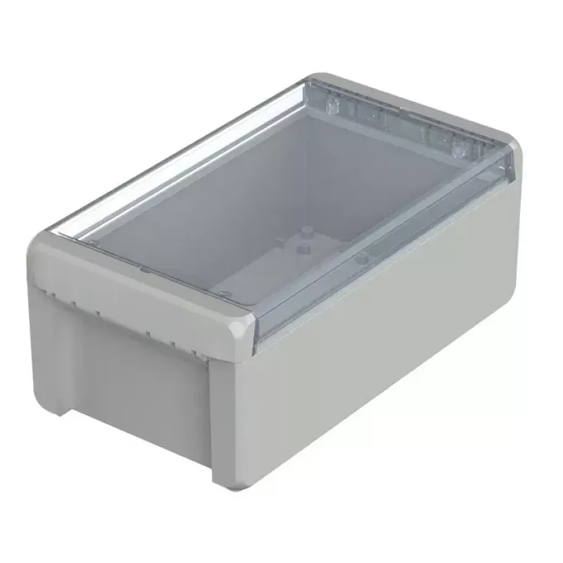 BOPLA EUROMAS II Caixa de parede, policarbonato, cinzento-claro (RAL 7035), 231 x 125 x 90 mm, IP65, IK07 96025235
