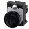 Siemens SIRIUS ACT 3SU1200-6KB10-1AA0 Sinalizador acústico, 22 mm redondo, plástico, preto, 24 V AC/DC, IP66/IP67/IP69K