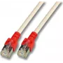 EFB K5450.2 Cabo de rede RJ45 crossover SF/UTP Cat.5e CCA 2m cinzento com bainha vermelha