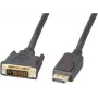 EFB Elektronik Cabo DisplayPort para DVI-D, 2 m, Preto, moldado, parafusos de orelhas K5564SW.2
