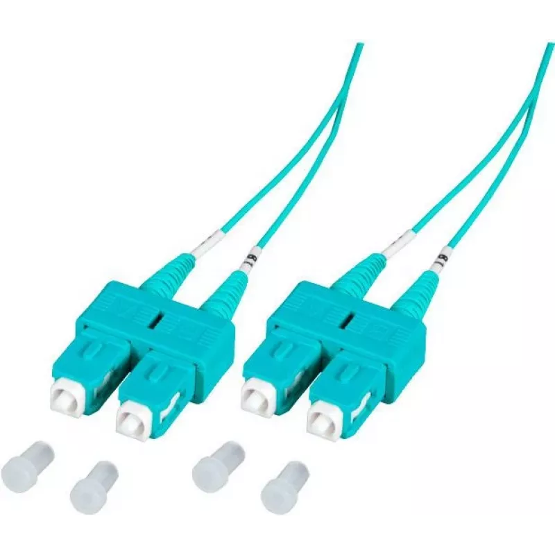 EFB Elektronik O7413.1-1.2 1m SC para SC Duplex OM3 LSZH Aqua Cabo de patch de fibra ótica SCSCOM3DAQ1