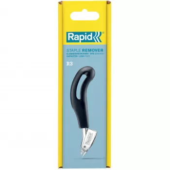 RAPID TOOLS R3 Removedor de agrafos com alicate, Prateado/Preto, mandíbulas de aço, punho ergonómico 5001701
