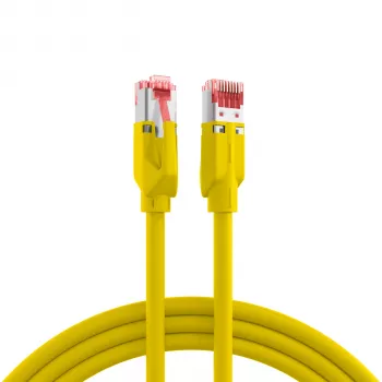 EFB Elektronik Cabo de patch Cat.5e S/UTP PUR corrente de arrasto, RJ45, 7,5m, Amarelo K8032.7,5