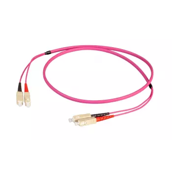 Jumper duplex EFB Elektronik SC-SC 50/125µ OM4 LSZH Erika violeta plano twin 3x5 mm 7,5 m O0318FT.7,5