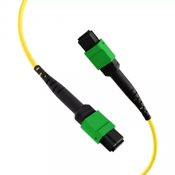 Cabo patch MTP APC OS2 monomodo 48 fibras EFB MTPF48MTPFOS2-25-A, 25 m, amarelo