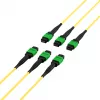 Cabo patch MTP APC OS2 monomodo 48 fibras EFB MTPF48MTPFOS2-25-A, 25 m, amarelo