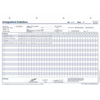Formulários BOI comprovativo de prestações à segurança social, 50 folhas, A4, branco (9206-00350)