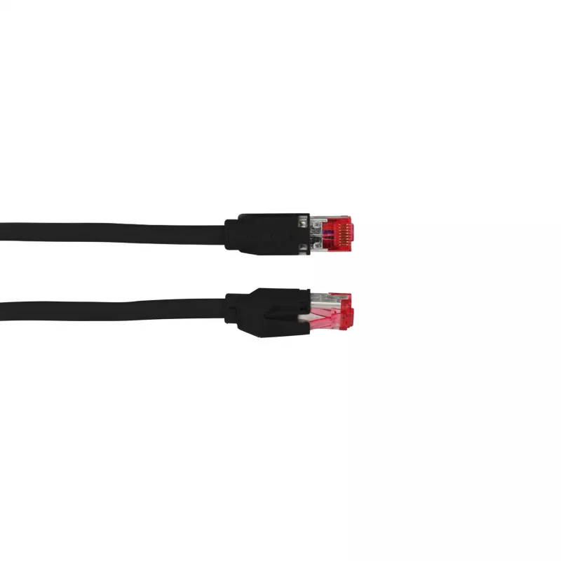 Cabo patch Cat.7 S/FTP LSZH EFB-Elektronik, RJ45, preto, 3 m K0700SW.3