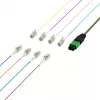 Cabo patch matriz MTP-M/LC 8 fibras OS2 EFB, LSZH amarelo, 1 m