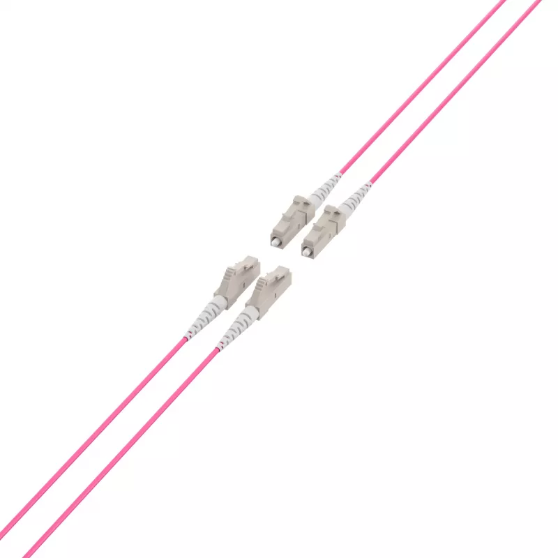 Cabo trunk de fibra ótica multimodo OM4 EFB Elektronik, 4 fibras, LC-LC, 170 m, LSZH, Dca O8303S170OM4