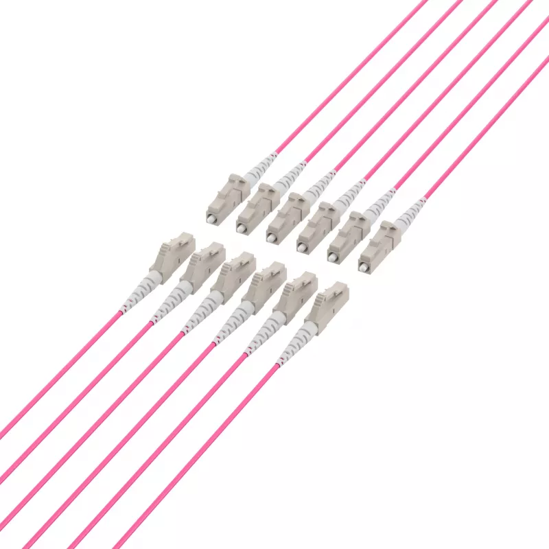 EFB Elektronik O8342S130OM4 Cabo trunk U-DQ ZN BH OM4, 12 fibras (1x12), LC-LC, 130 m, Dca, LSZH
