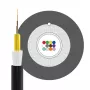 INFRALAN U-DQ(ZN)BH OS2 12E (1x12) Eca 3000N LSZH preto, 7,5mm cabo de fibra ótica G657A1 54412D1E-CPR