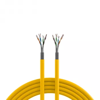 INFRALAN Cat.7A 1250 AWG22 S/FTP 4P CPR Dca 25Gbit/s ready amarelo colza RAL1021, 500m 999833.500-CPR