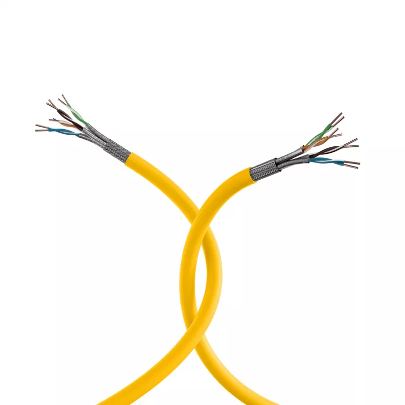 INFRALAN Cat.7A 1250 AWG22 S/FTP 4P CPR Dca 25Gbit/s ready amarelo colza RAL1021, 500m 999833.500-CPR