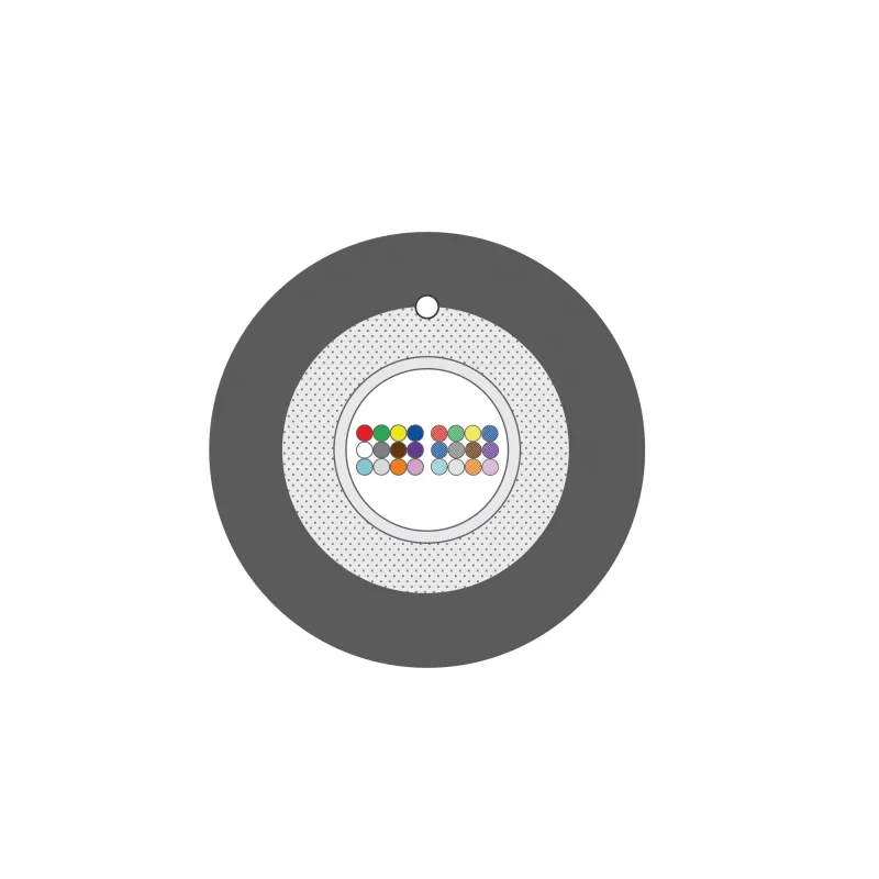 INFRALAN U-DQ(ZN)BH OM3 24G (1x24) Eca 2000N LSZH preto 5,8mm cabo de fibra ótica 54524.1D-E2