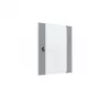 EFB Elektronik porta de vidro para armário de parede X-Rack 15U cinzento RAL7035 3/3 WGX-TUR15GR.G