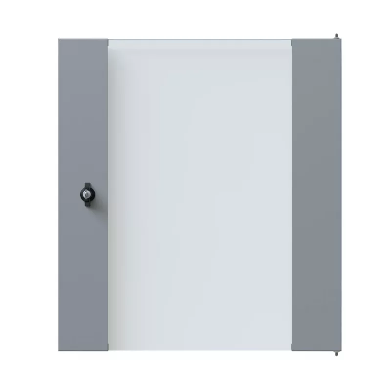 EFB Elektronik porta de vidro para armário de parede X-Rack 15U cinzento RAL7035 3/3 WGX-TUR15GR.G