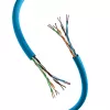 INFRALAN Cat.6A 500 MHz U/UTP cabo de instalação 4 pares, AWG23, CPR B2ca, RAL5015 azul, 305m 99960.305-CPR
