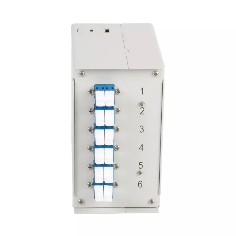 EFB Elektronik Caixa para calha DIN OS2 6x acoplador LC Duplex sem pigtails (BHS60921.6)