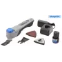 Dremel MM12V-S1 F013CM12JA Ferramenta multifunções a bateria com motor sem escovas de 12V, 1x bateria 2,0Ah, carregador, bolsa macia