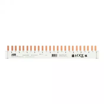 ABB BB-SU 3/24/10 Barramento de pente trifásico, 10 mm², 24 pinos, 63 A 2CDL803141R1024