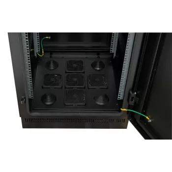 Armário de rede 19 polegadas 42U 800x800, IP55, com base pré-montada, RAL9005 691742IP55V2.TS