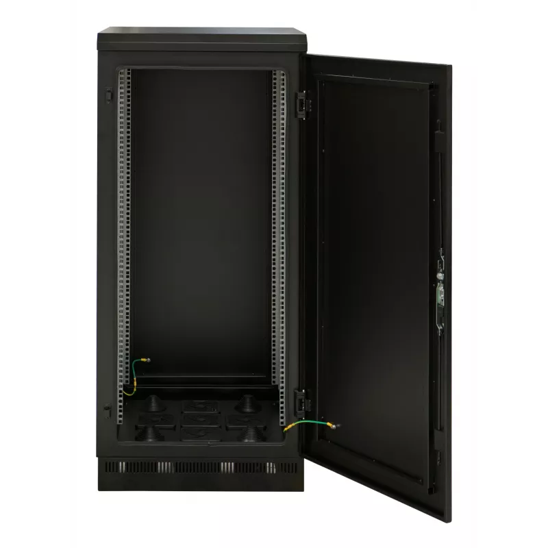Armário de rede 19 polegadas 42U 800x800, IP55, com base pré-montada, RAL9005 691742IP55V2.TS