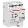 ABB JRA/S4.24.5.2 Atuador KNX para estores/persianas, 4 canais, 24V AC/DC, operação manual, calha DIN 2CDG110298R0011
