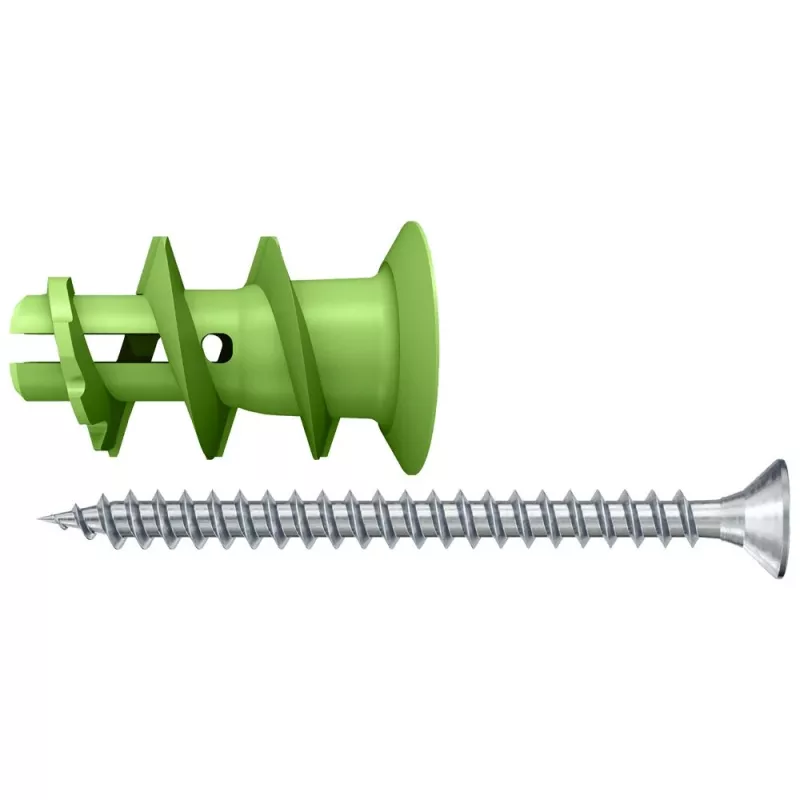 Fischer 532729 GK Green S K NV Conjunto de buchas para pladur 22 mm (10 unid.)