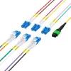 EFB Elektronik MPOF12LCOS2-5 Cabo trunk MPO/APC(F) para LC OS2 12 fibras Tipo B LSZH Amarelo 5m