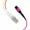EFB Elektronik Cabo trunk MPO-PLUS(F)-LC OM4 8 fibras Tipo B LSZH Violeta urze 2m MPOF08LCOM4-2
