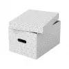 Caixa de arrumação LEITZ 628282 Home Medium, conjunto de 3 peças, branco, 100% cartão canelado reciclado, tampa removível, empilhável