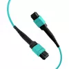 Cabo de patch EFB Elektronik MPO-PLUS fêmea para MPO-PLUS fêmea, OM3 multimodo, 12 fibras, tipo B, LSZH aqua, 5 m MPOF12MPOFOM3-5