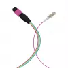 Cabo fanout EFB Elektronik MPO-PLUS (M)-LC OM4 12 fibras tipo B LSZH violeta erika 1 m MPOM12LCOM4-1