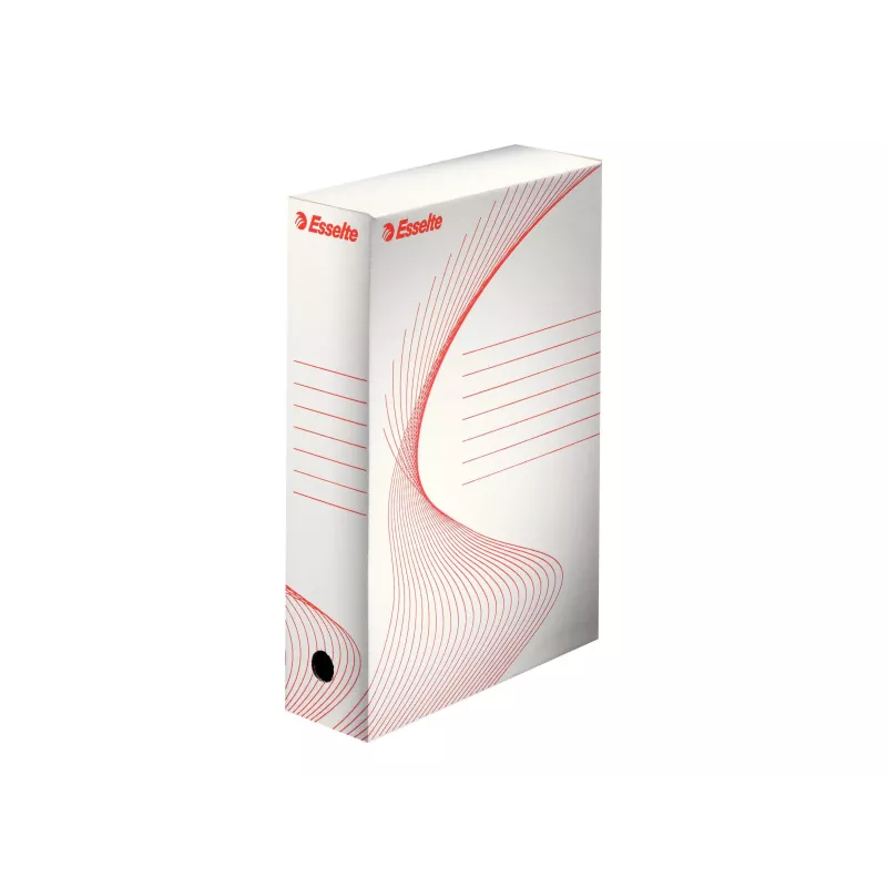 Caixa de arquivo Leitz 128080 branca 80 mm lombada A4 pack de 25