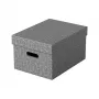 Esselte Home Caixa de arrumação M, 17,5 L, 26,5 x 36,5 x 20,5 cm, pack de 3, branco/cinzento (628283)