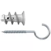 Bucha para pladur Fischer GK RH K NV com gancho redondo, 22 mm, 1 conjunto (510662)