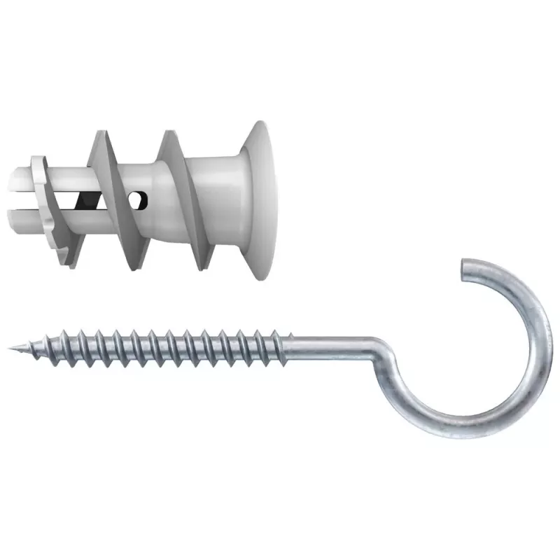 Bucha para pladur Fischer GK RH K NV com gancho redondo, 22 mm, 1 conjunto (510662)