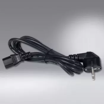 Cabo de alimentação SCHÄFER IT SYSTEMS IEC 60320 C13 para CEE 7/7 Schuko, 2 m, preto 6763200