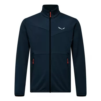 Casaco com capuz com fecho de correr Salewa Puez Cammino homem Blueberry XL (EU 52)