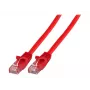 Cabo de patch EFB K8110RT.5 Cat.5e U/UTP LSZH CCA, RJ45, vermelho, 5 m