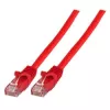 Cabo de patch EFB K8110RT.5 Cat.5e U/UTP LSZH CCA, RJ45, vermelho, 5 m