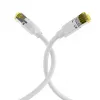 Cabo de patch EFB-Elektronik Cat.6A S/FTP LSZH, RJ45, branco, 0,25 m K8560WS.0,25