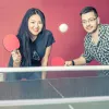 Rede de ténis de mesa RELAXDAYS com fixação por mola, preto 10025041_0